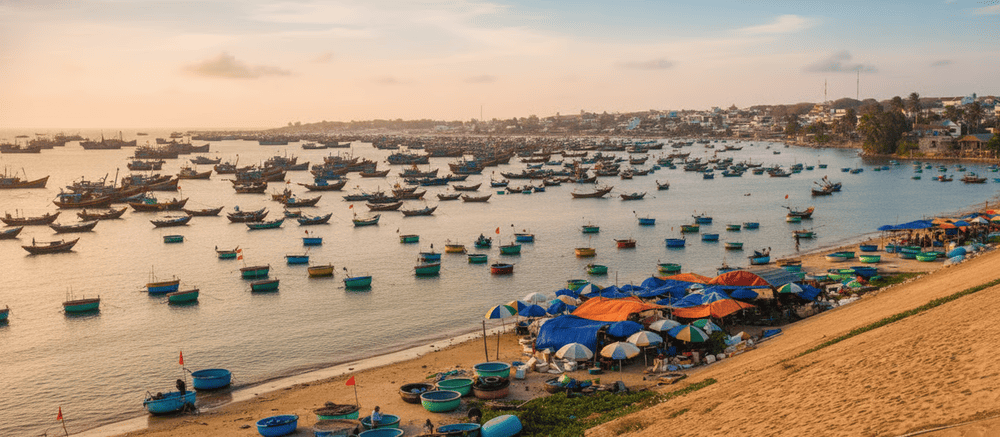 Làng chài Mũi Né - nơi nhịp sống ngư dân hòa cùng vẻ đẹp biển trời Phan Thiết